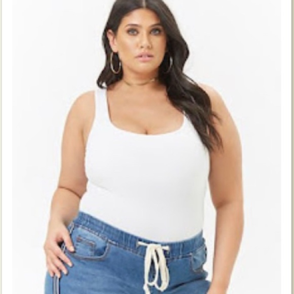 Plus size thong bodysuit